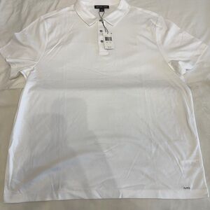 NWT Michael Kors White Polo Shirt